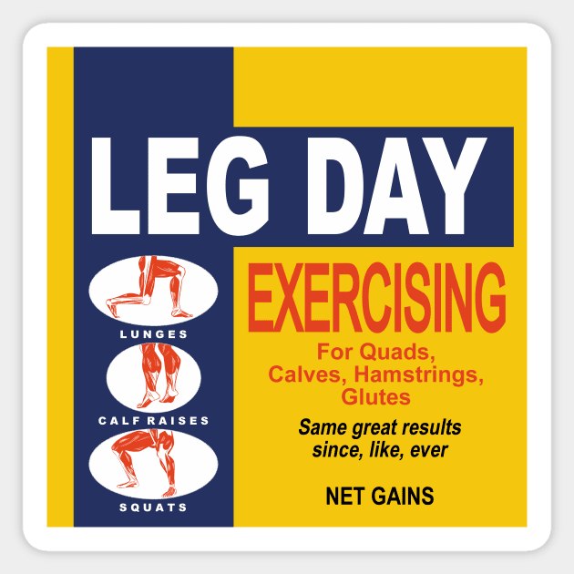 Leg Day Sticker by HeroInstitute